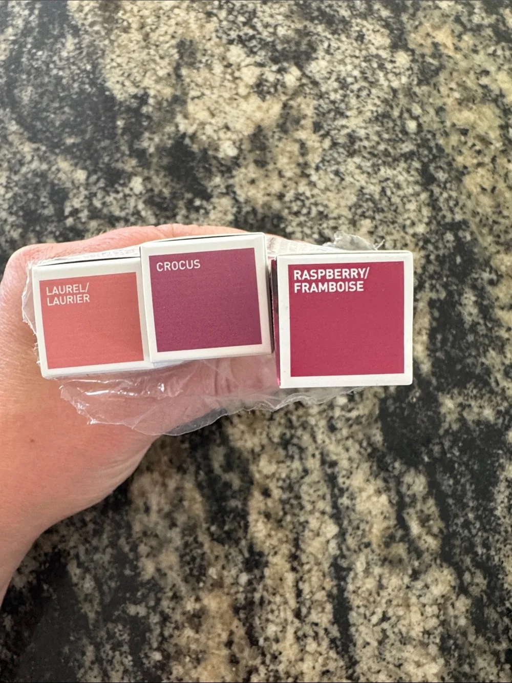 Korres Lip Butter Glaze Trio — Raspberry, Crocus, Laurel